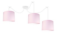 Lusterové závesné tienidlo PINK 3 LED stropné ružové LED svietidlá