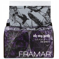 FRAMAR HLINÍKOVÁ KADERNÍCKA FÓLIA V PRUHOCH OH MY GOTH 12,7x27,9CM 500KS.