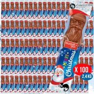 SANTA MILK CHOCOLATE figúrka ďakovný darček NA VIANOCE x100