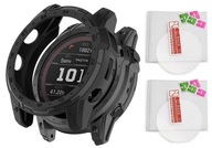 2 X Glass 9H+ puzdro pre Garmin Fenix ​​​​7X/ 7X Solar