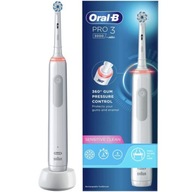 Elektrická zubná kefka Oral-B Pro 3 3000 Sensitive Clean biela