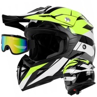 MOTORKÁRSKA PRILBA CROSS HORN Q ENDURO QUAD GOGGLE M