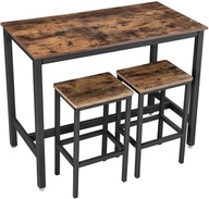 Priemyselný barový stôl a barové stoličky