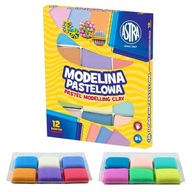 Pastelová modelovacia hmota Astra 12 farieb 30418007