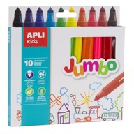 Jumbo fixky - 10 farieb Apli Kids