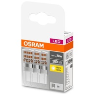 3PACK LED žiarovka G9 CAPSULE 1,9W 20W 2700K OSRAM