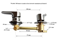 3-funkčná batéria 10 cm/100 mm MIXER do hydromasážnej sprchovej kabíny