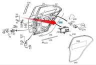 UPEVNENIE TESNENIA DVERÍ W203 MERCEDES C TRIEDA TL