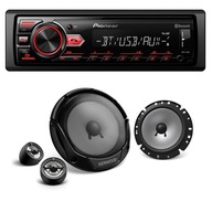 Rádio Pioneer MVH-29BT, reproduktory Kenwood KFC-E170P