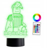 XL Roblox 3D LED lampa 16 farieb + diaľkové ovládanie