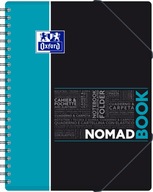 OXFORD STUDENT NOMADBOOK PP A4/80K CHECK tyrkys