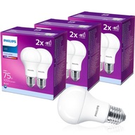 6x E27 LED žiarovka 10W = 75W 1055lm 4000K PHILIPS