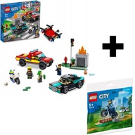 LEGO CITY POŽIARNA OPERÁCIA A CHASE 60319 + DARČEKOVÁ SÚPRAVA LEGO 30638