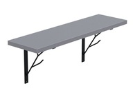 Závesná polica loft kuchyňa izba Light Graphite 60cm