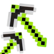 VYBERTE SI Z HRY KLADIVO MINECRAFT SVIETIE ZVUK VEĽKÉ KLADIVO ŽIARIACE ZELENÝ PIXEL