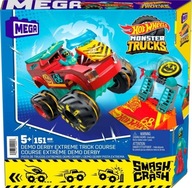 HOT WHEELS HNG53 MEGA BLOKS EXTREME TRICK DEMO DERBY MONSTER TRUCKS