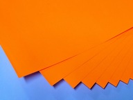 Oranžový fluo samolepiaci papier 50 listov A4