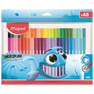 Popisovače Maped Colorpeps Ocean v zipsovom puzdre 48 kusov