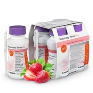 NUTRI comp DRINK+ 4 ks. x 200 ml jahoda/proteín