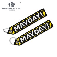 MAYDAY! | RBF | Vyšívaná kľúčenka | Prívesok