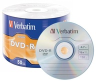 50X DVD VERBATIM DVD-R 4,7 GB X16 50 ks.