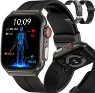 SMARTWATCH HODINKY MERANIE CUKRU GLUKÓZA 2 EKG PRÚŽOK TEPLOTA SRDCE TEPLOTA HRV