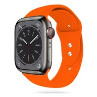 Silikónový remienok Apple Watch 8 45 mm, oranžový