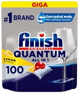 FINISH Quantum All-in-1 kapsule do umývačky riadu 100 kusov Citrónové tablety