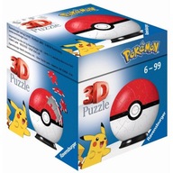 3D puzzle 54 dielikov Pokemon Pokeball Ravensburger