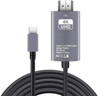 ADAPTÉROVÝ KÁBEL USB-C 3.1 TYP C NA HDMI 4K MHL 2m