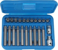 Bity, 23 ks, Torx T10-T50 s otvorom