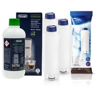 3x VODNÝ FILTER + DeLonghi ODVÁPŇOVAČ 500ml SET