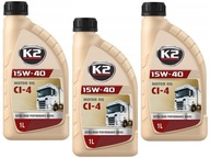 K2 MOTOR OIL CI-4 DIESEL motorový olej 15W40 - 1L