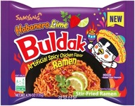 Ramyun pikantná kuracia príchuť Habanero Limetka ohnivo pikantná 5 x 135g Samyang