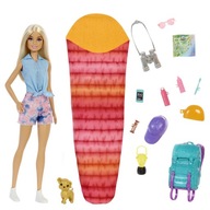 HDF73 BÁBIKA BARBIE MALIBU V CAMPINGU + DOPLNKY