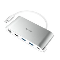 Hama HUB USB-C 8 PORT 3xUSB-A 2xUSB-C VGA HDMI LAN