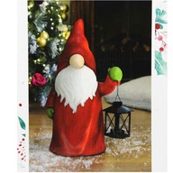 Figúrka škriatka Santa Lantern Gnome Large Lantern