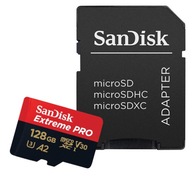 SANDISK MICROSDXC 128GB EXTREME PRO UHS-3 ČÍTANIE 200 ZÁPIS 90 MB/S