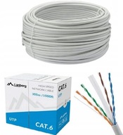 Sieťový kábel LAN RJ45 UTP CAT 6 Ethernetový krútený pár 50M internetový kábel