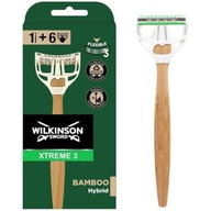 WILKINSON Xtreme 3 bambusová hybridná súprava na holenie 6x kazeta + rukoväť