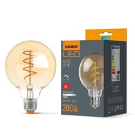 Videx Filament LED žiarovka dekoratívna E27 4W 300lm stmievateľná