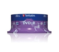 VERBATIM DVD+R 4,7 GB 16X CAKE*25 43500