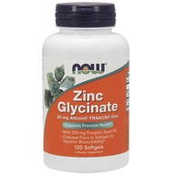 NOW FOODS Zinc Glycinate 30 mg Albion 120 caps ZINC