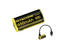 Nitecore 16340 – 650mAh 3,7V NL1665R s micro USB