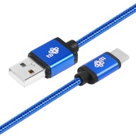 TB USB-USB C kábel 1,5m modrý kábel