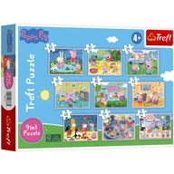 PEPPA PIG PUZZLE 9 PUZZLE 327 ks NAJNOVŠIE PEPPA PIG PUZZLE 9 v 1