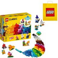 LEGO CLASSIC CREATIVE SADA TRANSPARENTNÝCH BLOKOV 11013 AŽ 500 PRVKOV