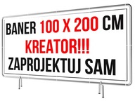 Reklamný banner 2x1m - Kreator Projektuj Plachta SAM 200x100cm Pevná