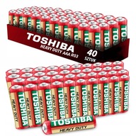 40x TOSHIBA HEAVY DUTY BATTERY R03 AAA 1,5V SADA BATÉRIÍ