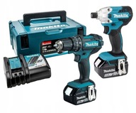 MAKITA 18V SADA DDF482 SKRUTKOVAČ + DTD156 DLX2339JX1 2X 5AH SKRUTKOVAČ